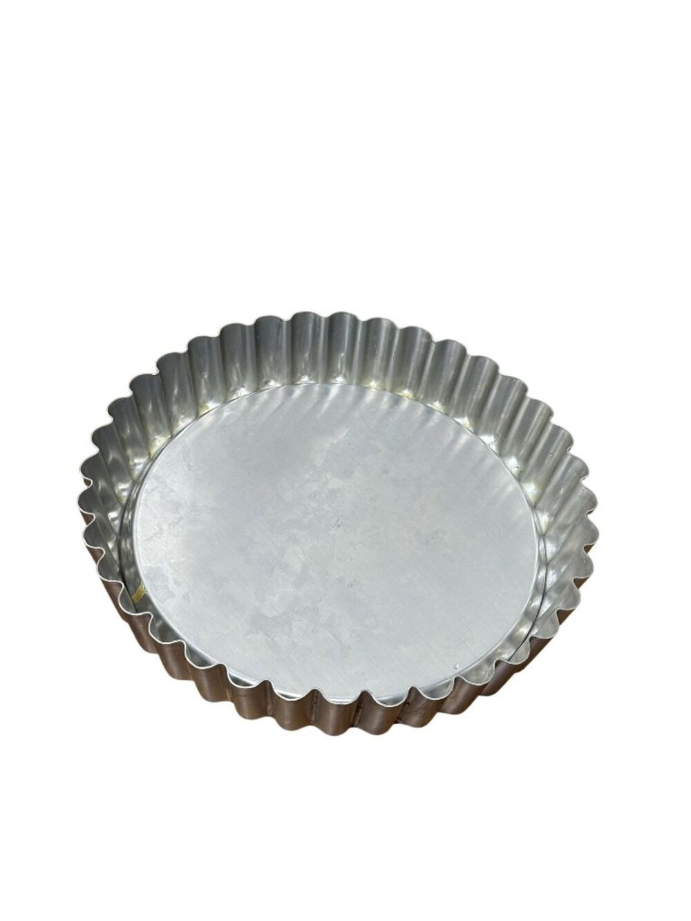Vintage 10” Fluted Tart Quiche Pan Removable Bottom Aluminum Baking Mold